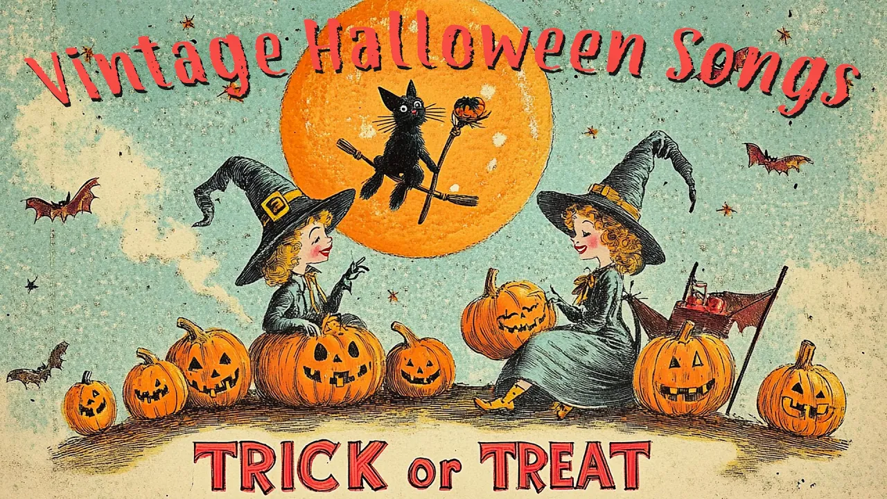 Classic Halloween Old Songs of 1910s 1950s 🎃 Retro Halloween Music Playlist