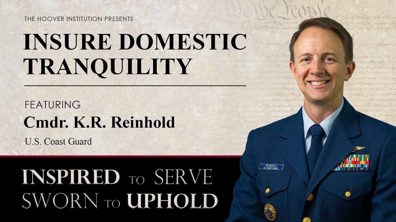 "Insure Domestic Tranquility" - Cmdr. K.R. Reinhold | INSPIRED TO SERVE. SWORN TO UPHOLD