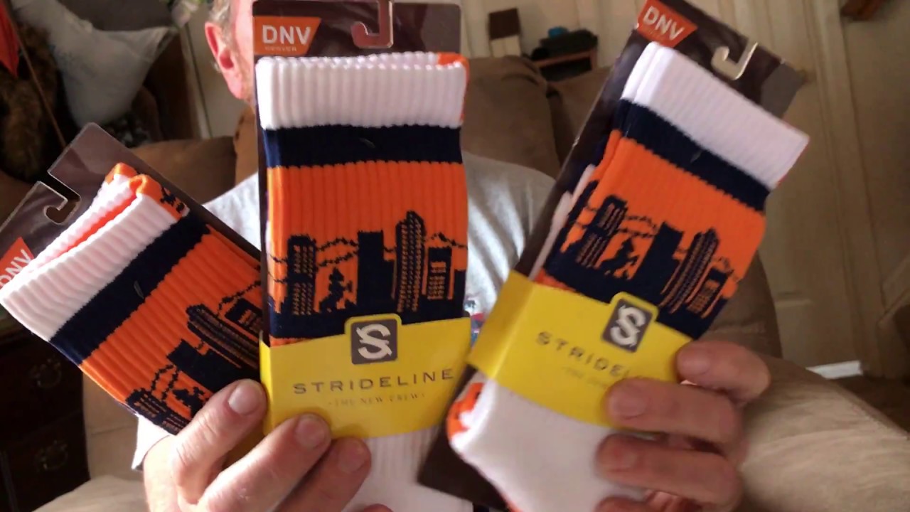 Denver Broncos Skyline Team Socks for Men or Women