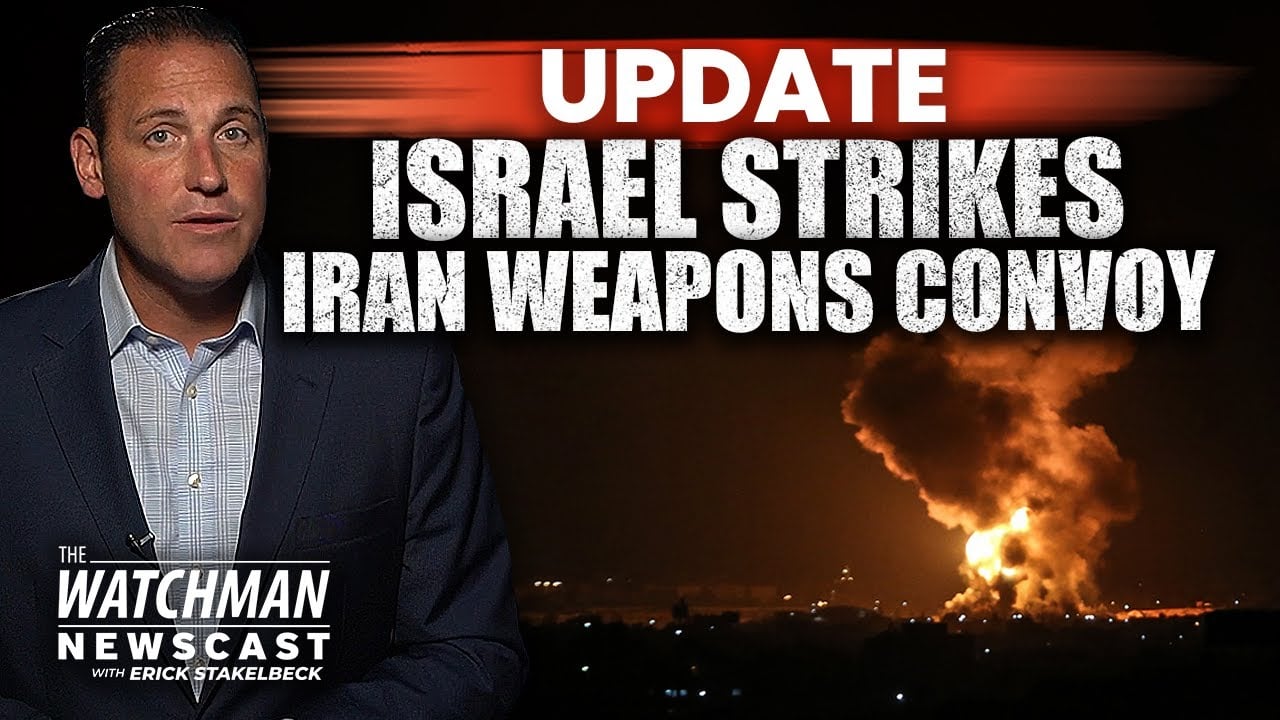 Israel AIRSTRIKES Target Iran Weapons Convoy in Syria; Hezbollah-Bound Shipment? | Watchman Newscast