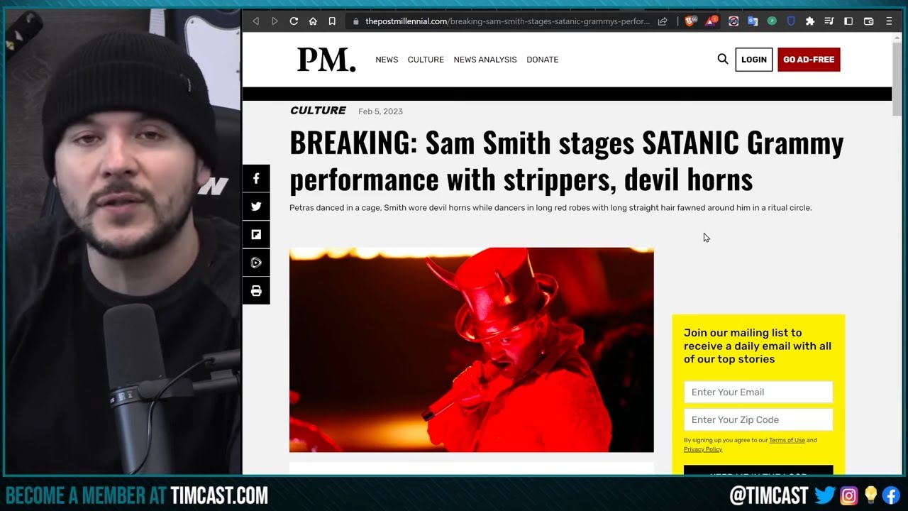 Satanic Grammy SLAMMED, Award Show Gives STANDING OVATION To Singer Who Had Sex Change As A Minor