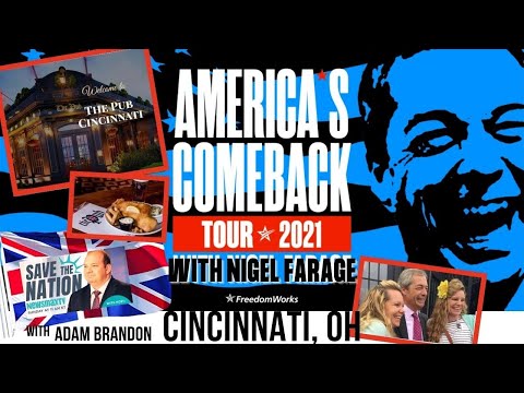 Nigel Farage Speech & Q & A: America's Comeback Tour, Cincinnati, OH