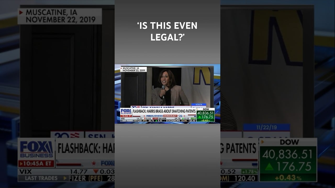 Video goes viral of Kamala Harris vowing to ‘snatch’ R&D patents #shorts