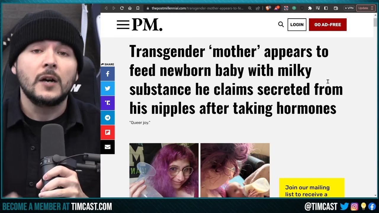 Trans Male Induces Lactation To Breastfeed Baby On TikTok, Could Face PRISON For Child Abuse