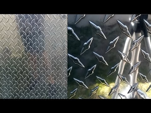 E35 Aluminum Diamond Plate Cleaning With Carpet - Travel Trailer Conversion