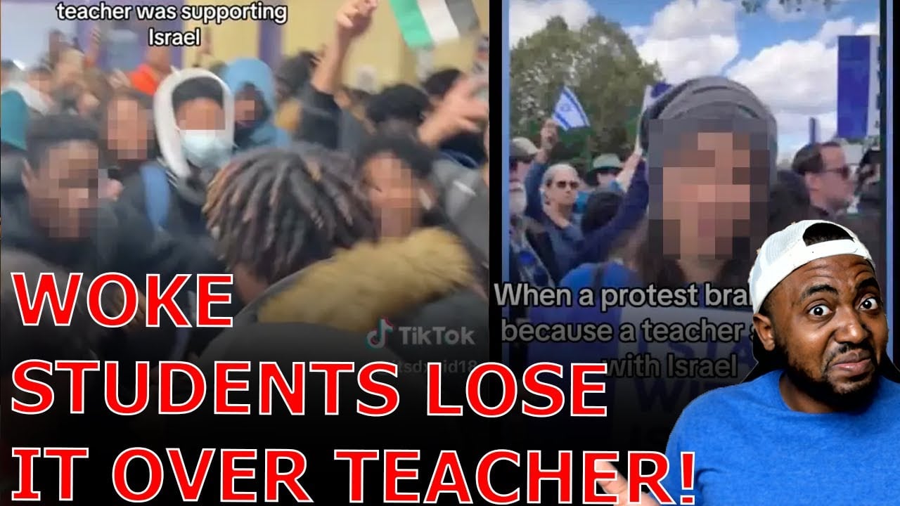 Woke Highschool Students RIOT Over Teacher Attending Pro Israel Rally Forcing Her Into Hiding!