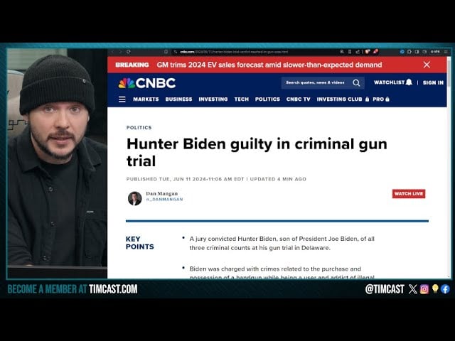 BREAKING: Hunter Biden GUILTY On ALL Counts, Faces 25 YEARS In Prison, Joe WILL Pardon Him | Timcast