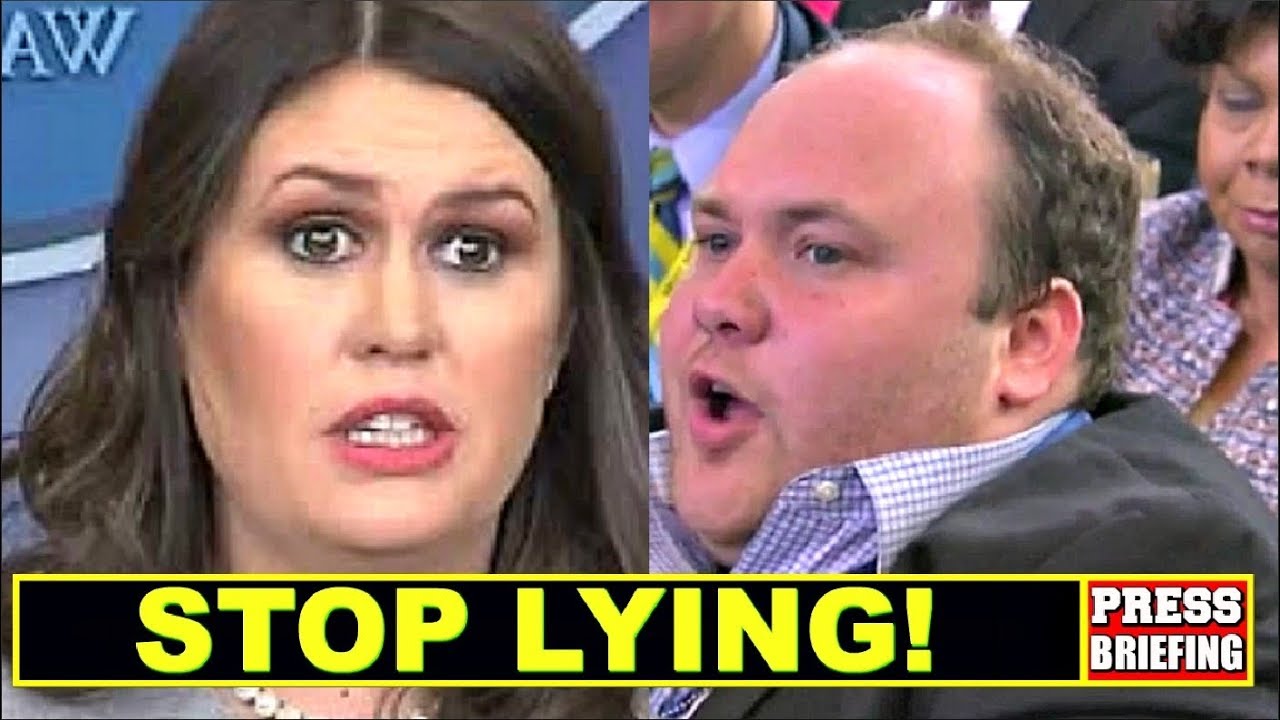 Reporter Surprises Sarah Sanders & calls her out for Iying