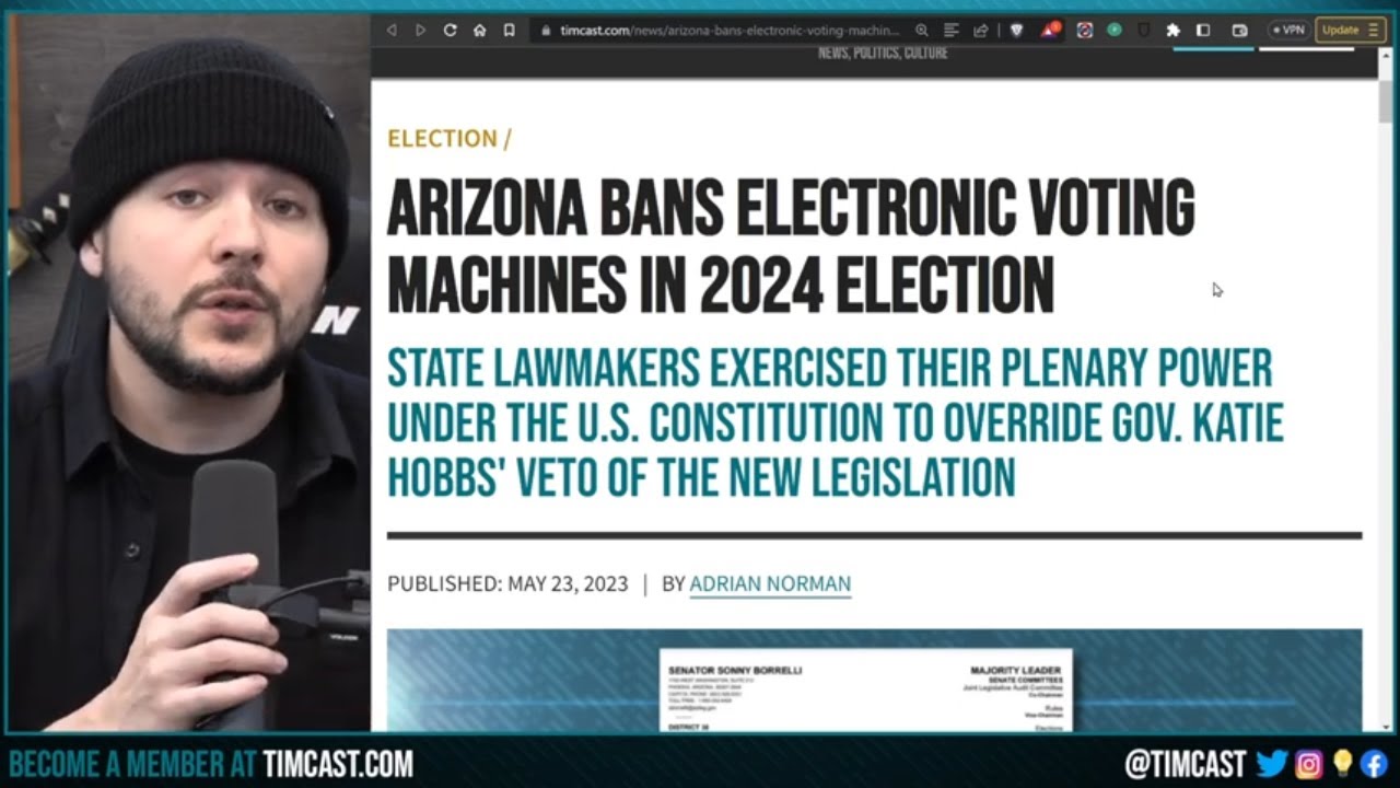 Arizona BANS Electronic Voting Machines, Dominion Voting Says THEY ARE GOING UNDER