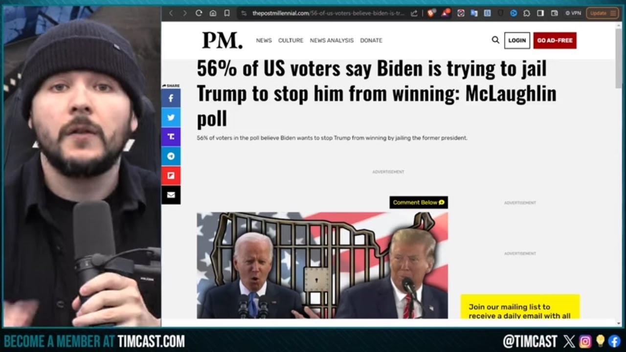 Biden Trying To JAIL TRUMP To CHEAT 2024 Says 56% In new Poll, Voters AGREE Democrats CHEATING
