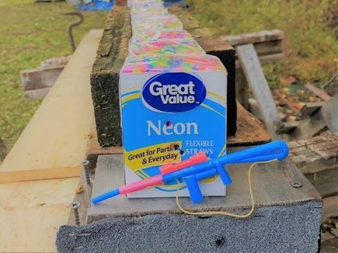 How Many Straws Does it Take to Stop a Bullet