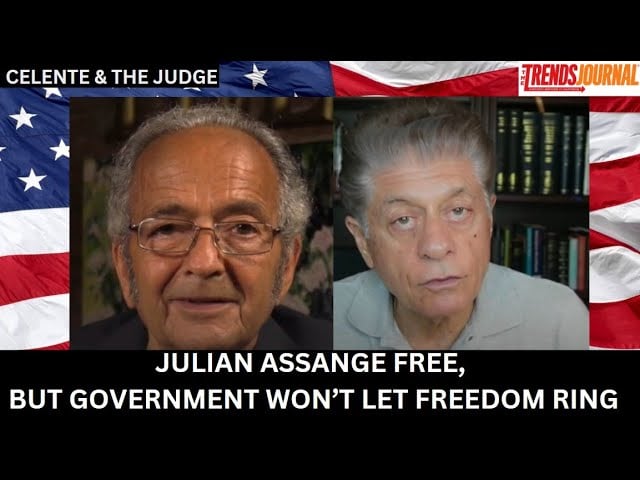 JULIAN ASSANGE FREE, BUT GOVERNMENT WON'T LET FREEDOM RING