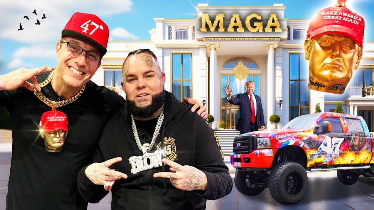 Inside MAGA-Rapper's DRIP Kingdom: $1,000,000 Trump Rolls-Royce, $250,000 Gold & Diamond MAGA Chain🔥