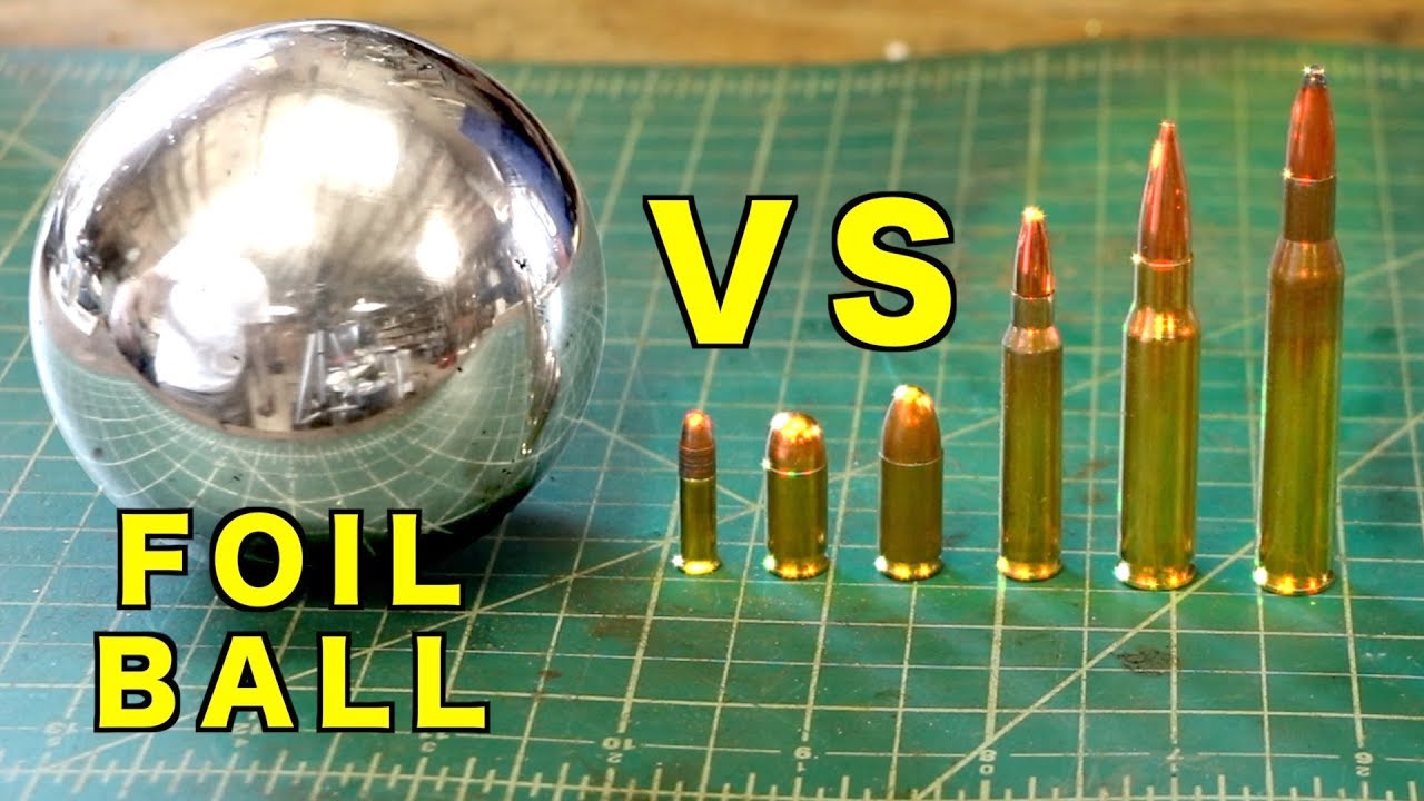 Shooting a Polished Foil Ball. Can Foil Stop a Bullet? GunCraft101