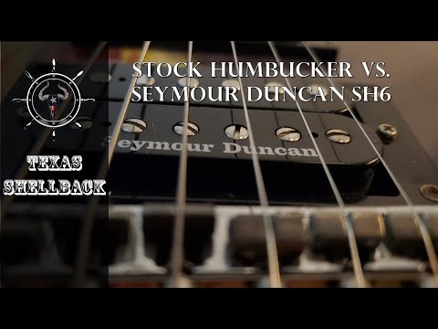 Stock Humbucker vs  Seymour Duncan SH6