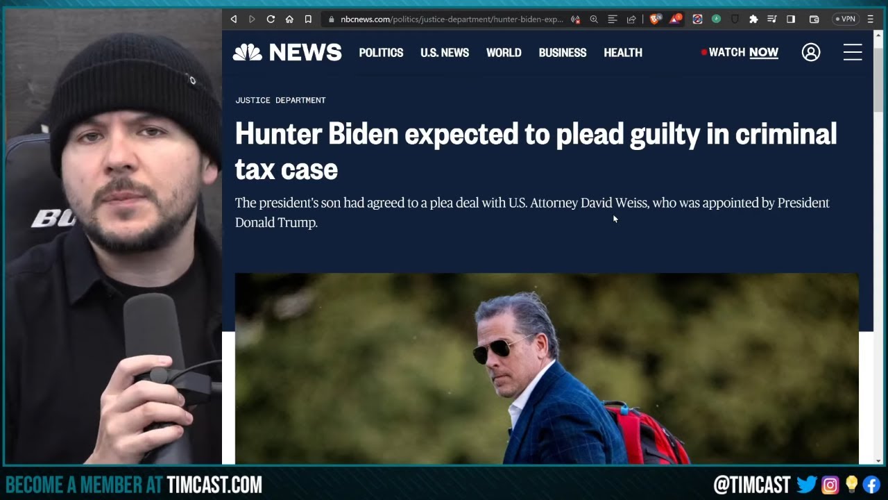 Hunter Biden To PLEAD GUILTY TODAY, Democrats Plan To Charge Trump Camp As Civil War Escalates