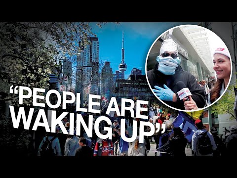 “Give me my rights back!”: Weekly Toronto Freedom Rally sees at least one arrest, one ticket