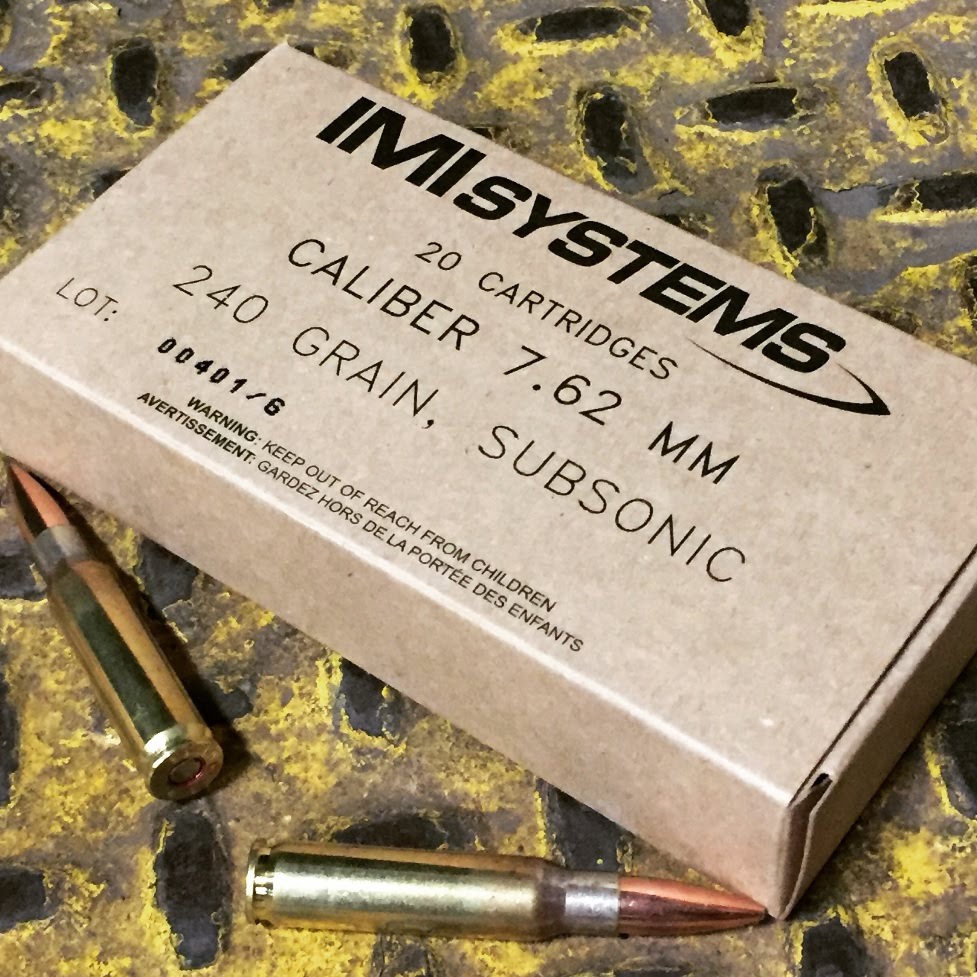 7.62x51mm, 240gr HPBT SMK Subsonic, IMI Systems Velocity/Function Test