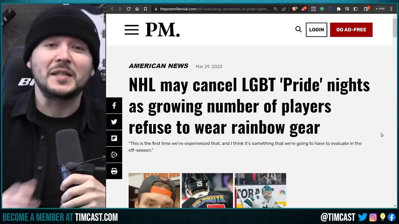 NHL To CANCEL Pride Night As Players REFUSE To Wear LGBT Jerseys, WE ARE WINNING