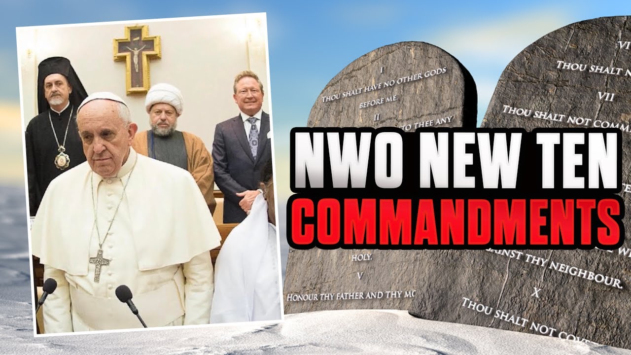 The Pope meeting on Mt. Sinai with world religious leaders to CREATE a NEW TEN COMMANDMENTS!