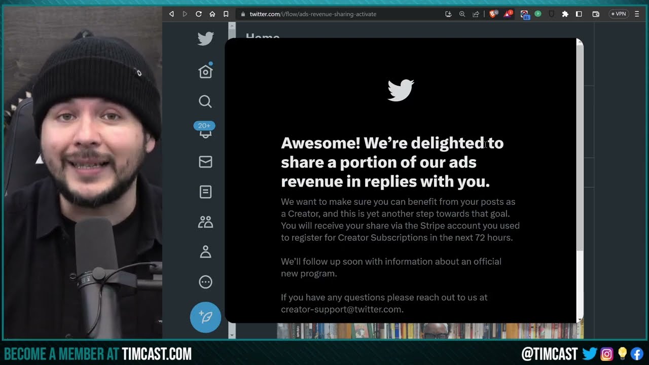 TWITTER IS NOW PAYING USERS, Elon Rolls Out Paid Partnerships, Timcast ALREADY Earned $6,000