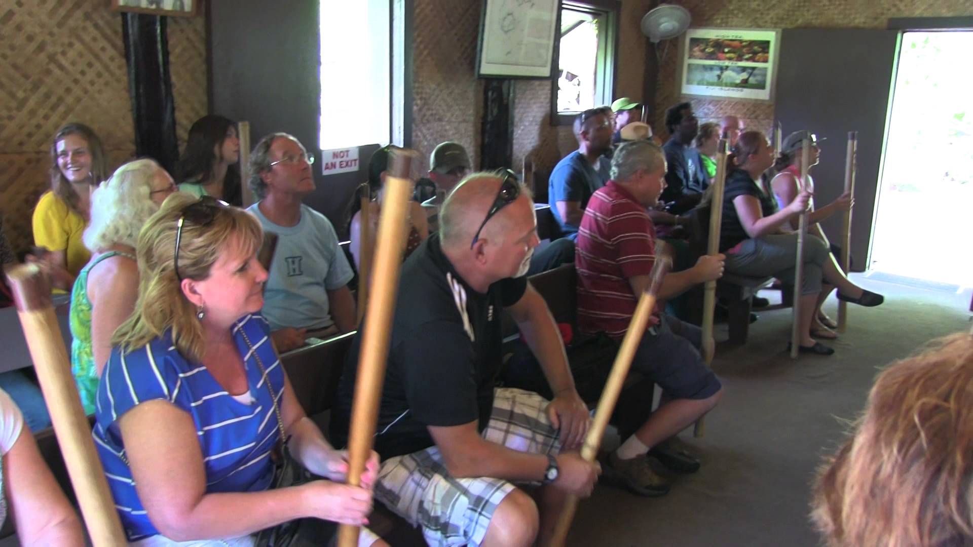 Bamboo Music Class at Polynesian Cultural Center Hawaii