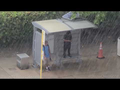 Lightning And Torrential Rain hit Ft Lauderdale, FL - 6/29/2021