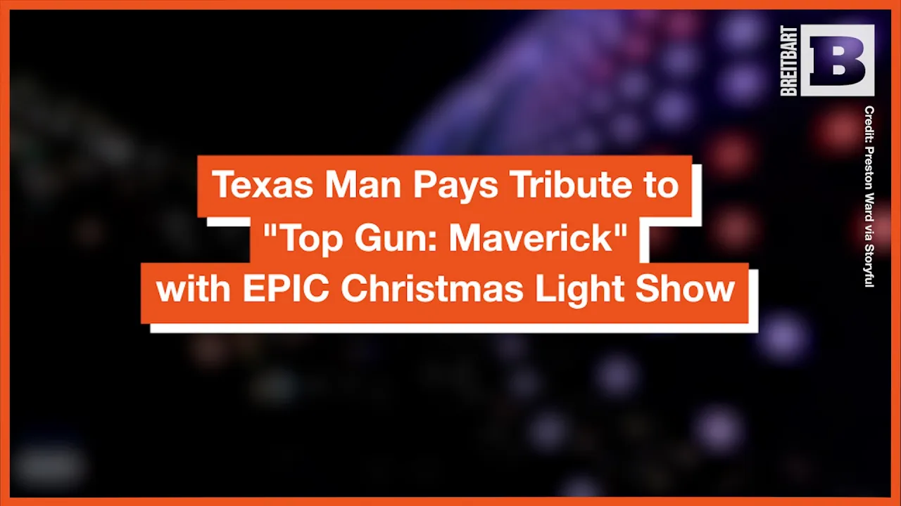 Texas Man Pays Tribute to "Top Gun: Maverick" with EPIC Christmas Light Show
