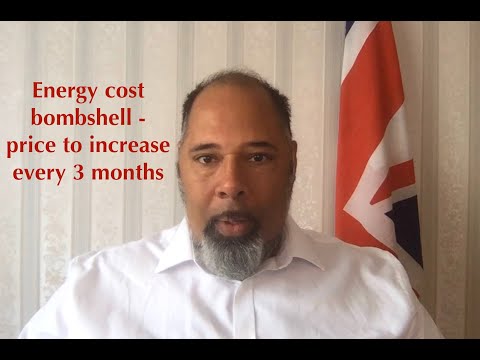New Energy cost shock - energy price cap to increase every 3 months. David Kurten
