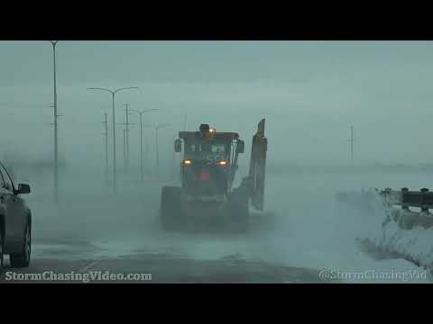 Winter Clipper Creates Slick Roads, Fargo, ND - 1/21/2022