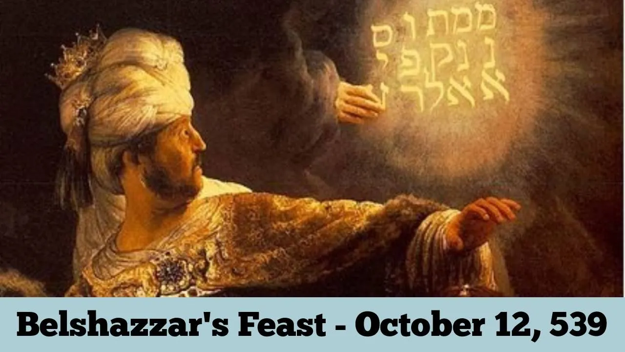 Belshazzar's Feast - The Handwriting on the Wall