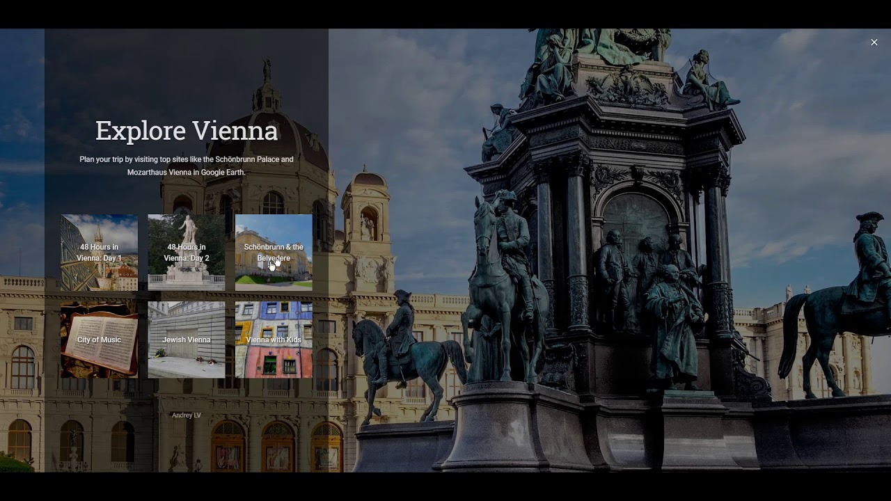 Vienna, Austria in Google Earth