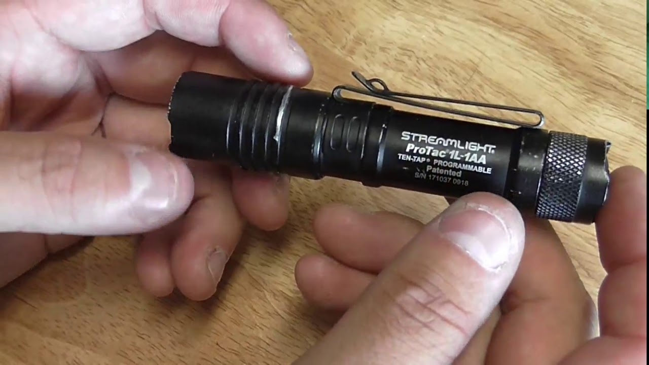 BEST EDC Flashlight ProTac 1L 1AA Military