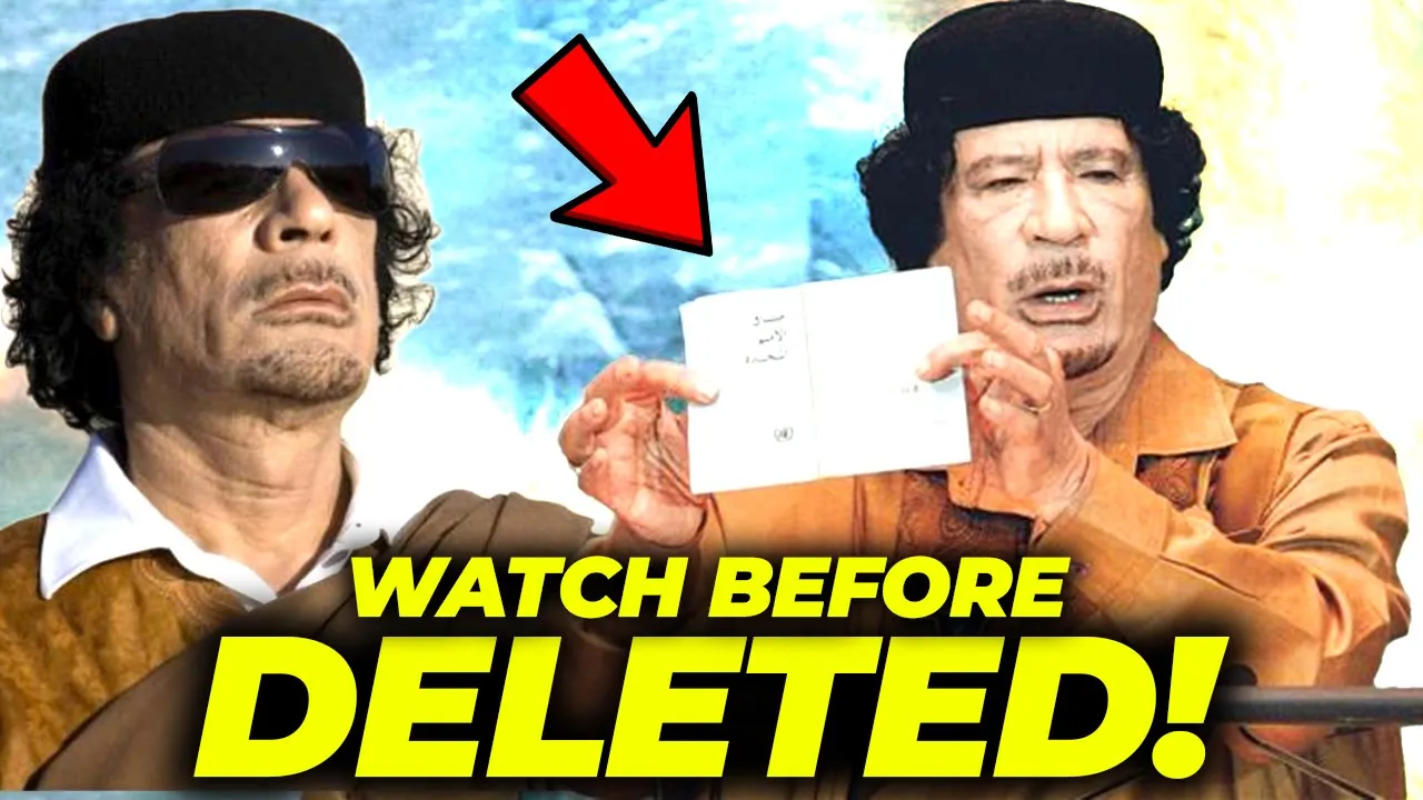 Muammar Gaddafi K*lled Immediately After Delivering This Speech!