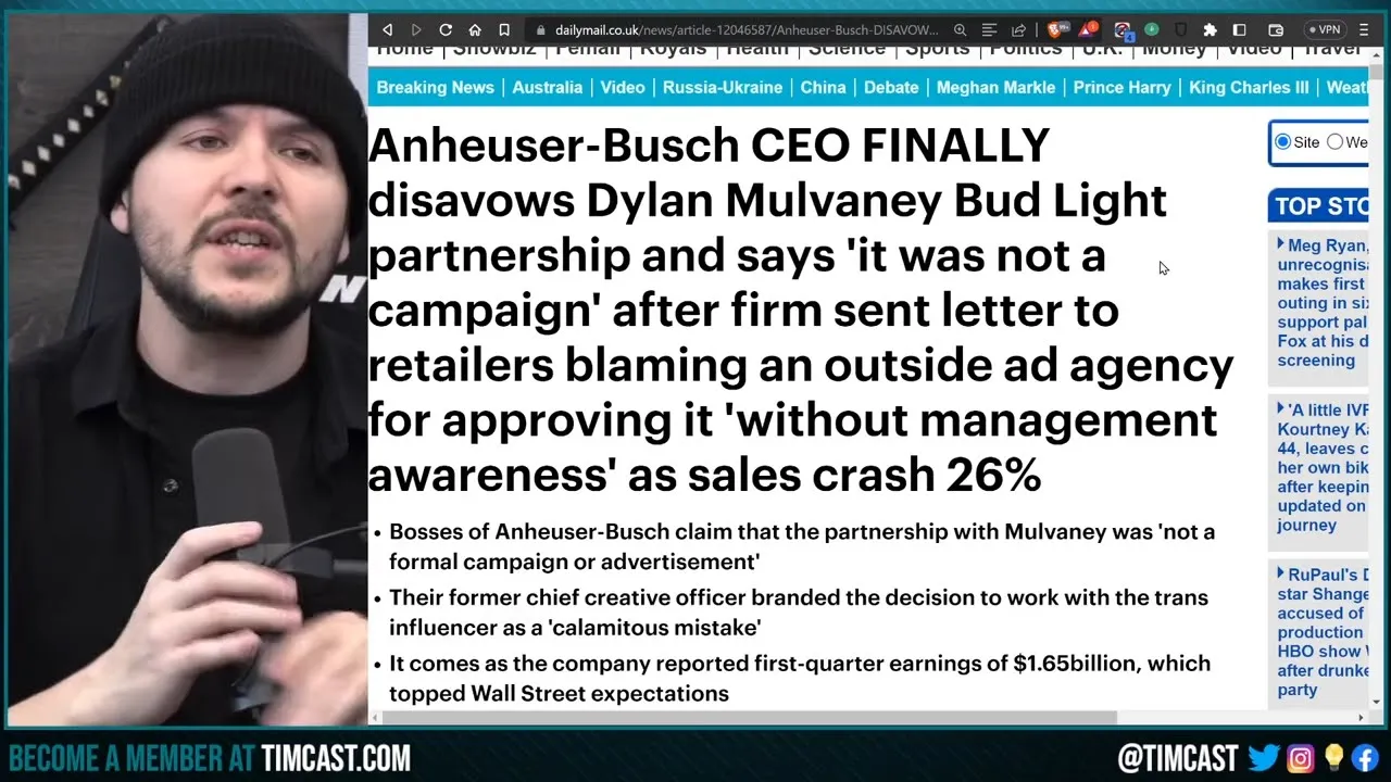 Anheuser Busch DISAVOWS Dylan Mulvaney But STILL REFUSES To Apologize, Bud Light Brand IS DYING
