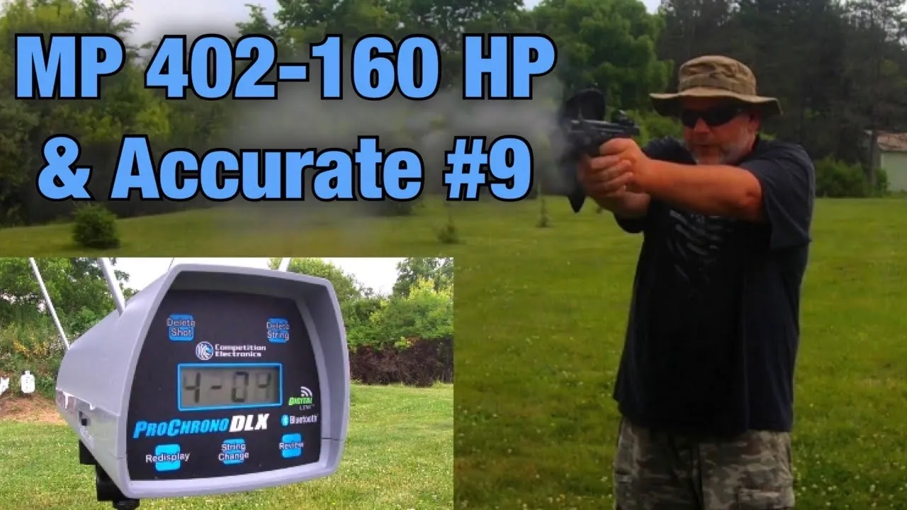 10mm Velocity Test with MP 402-160 HP & Accurate #9 Powder in the Smith & Wesson M&P 2.0 Full Size