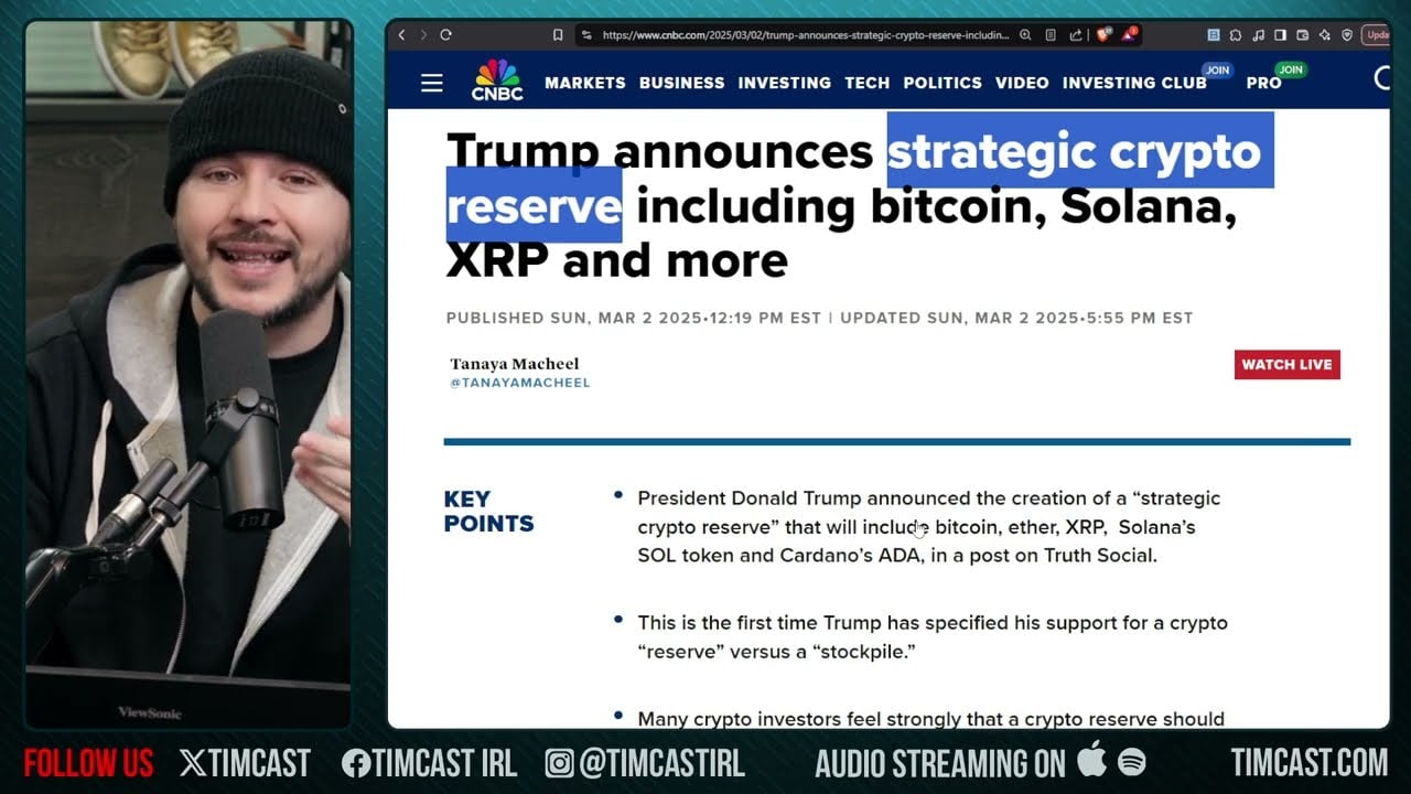 Trump CRYPTO RESERVE IS HERE, XRP, ADA, BTC Prices SKYROCKETING, Democrats Claims Trump IS SCAMMING