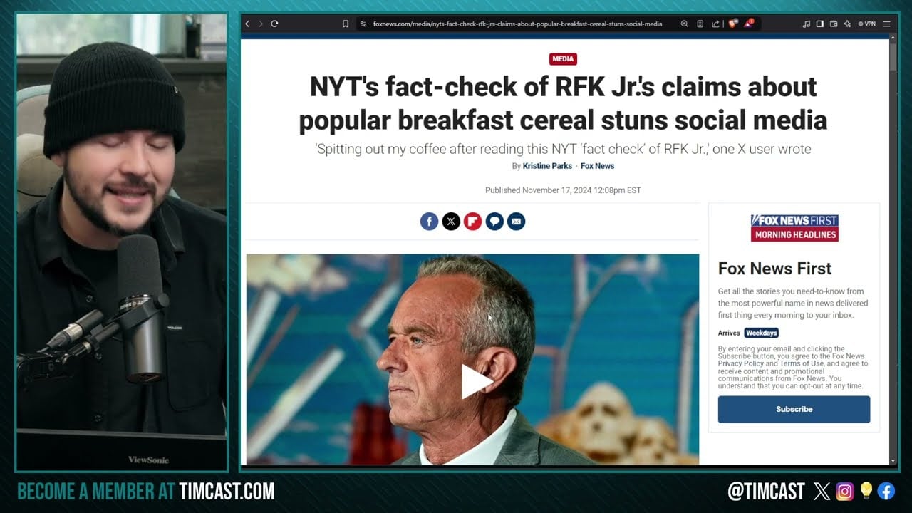 NYT ROASTED For CRINGE Fake Fact Check PROVING RFK JR RIGHT, Claim Hes WRONG About POISON In Food