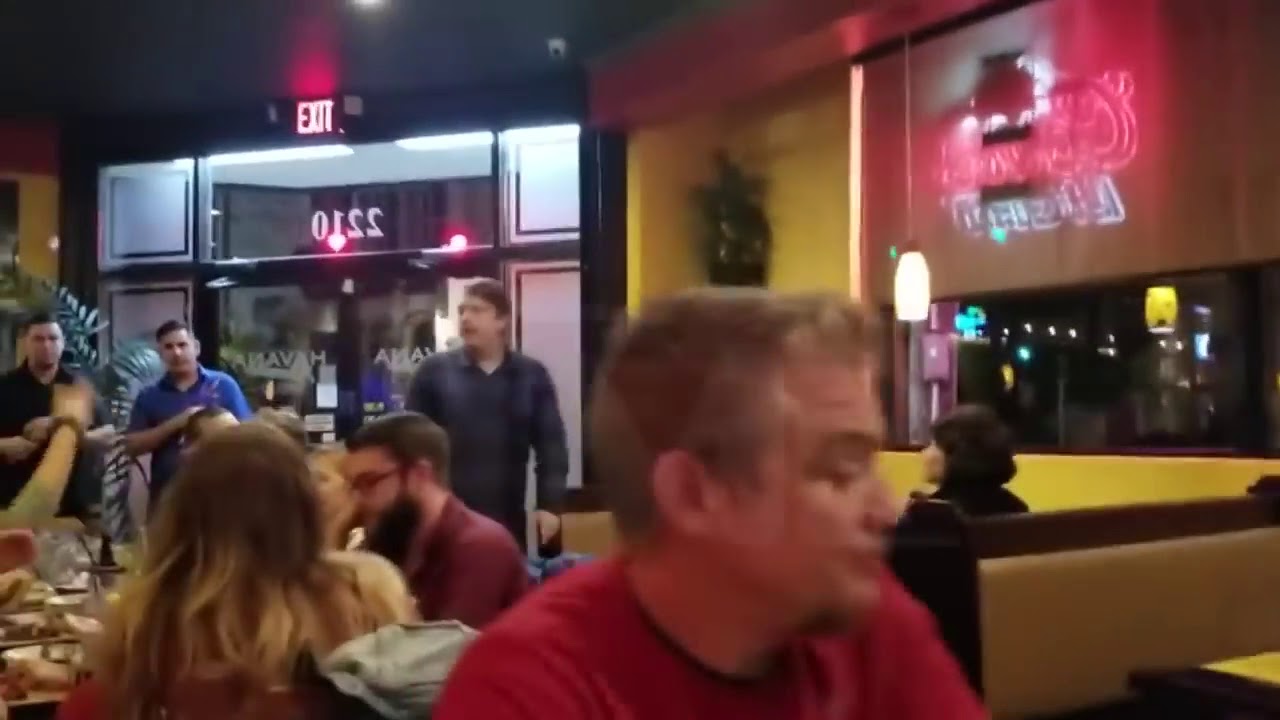 CRAZY DEM Man Confronts McConnell In Restaurant,Slam Fists On Table Throws McConnell’s Food OUT DOOR