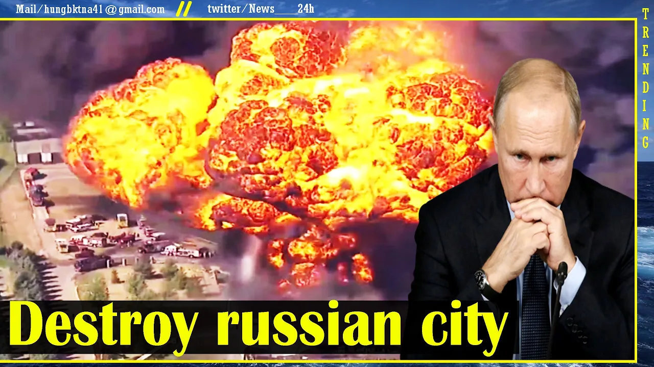 Russian city destroyed by a missile attack by 3 unknown gunmen, PUTIN panics.