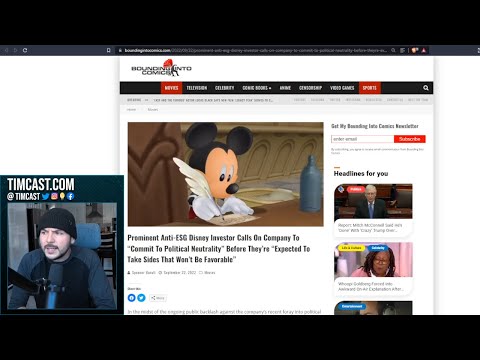 Disney Investor REVOLTS, DEMANDS Company DROP ESG And Wokeness As Stock CRASHES After Embracing Left