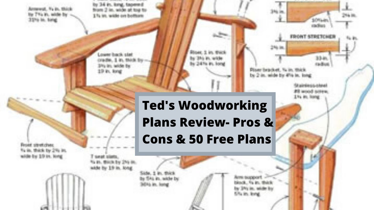Ted's Woodworking Review- Pros & Cons & 50 Free Plans.