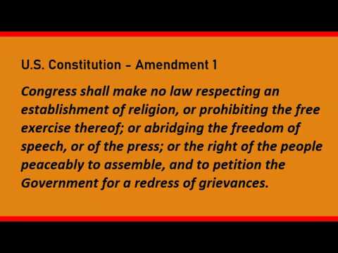 America's First Amendment " Freedom of Religion"