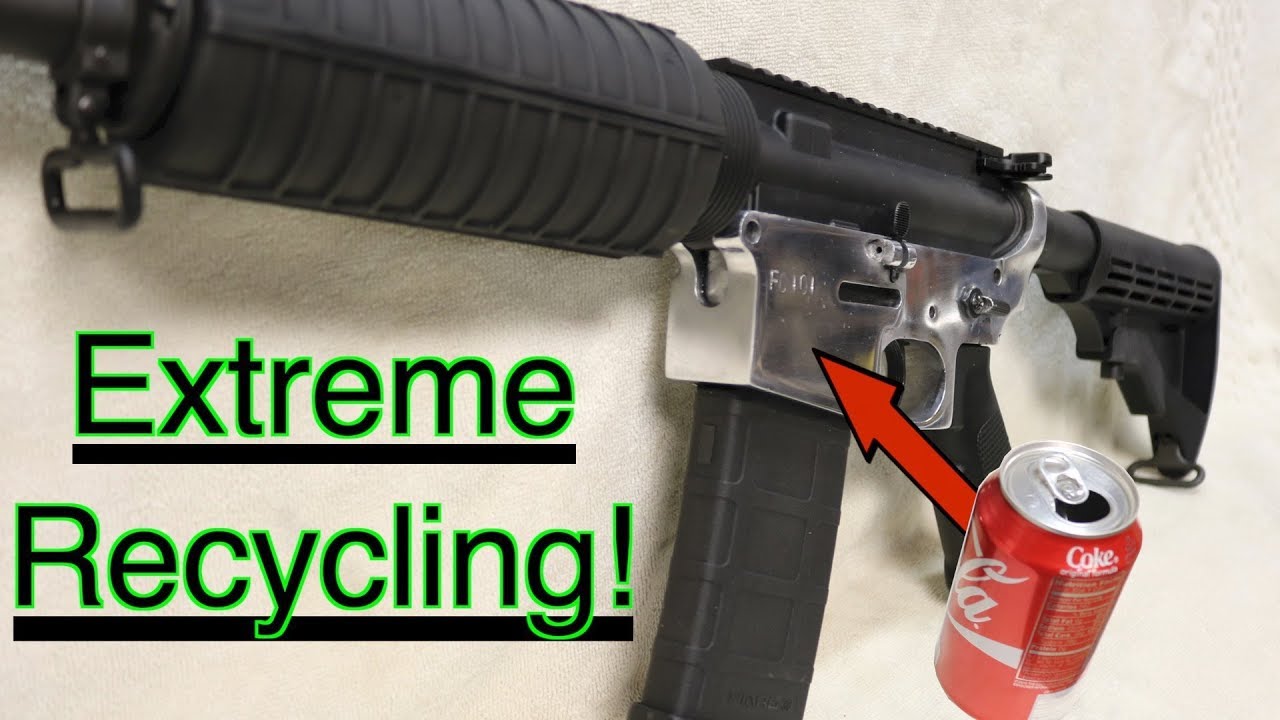 Making an AR15 from soda cans, MAIN VIDEO re-post with bonus footage. GunCraft101