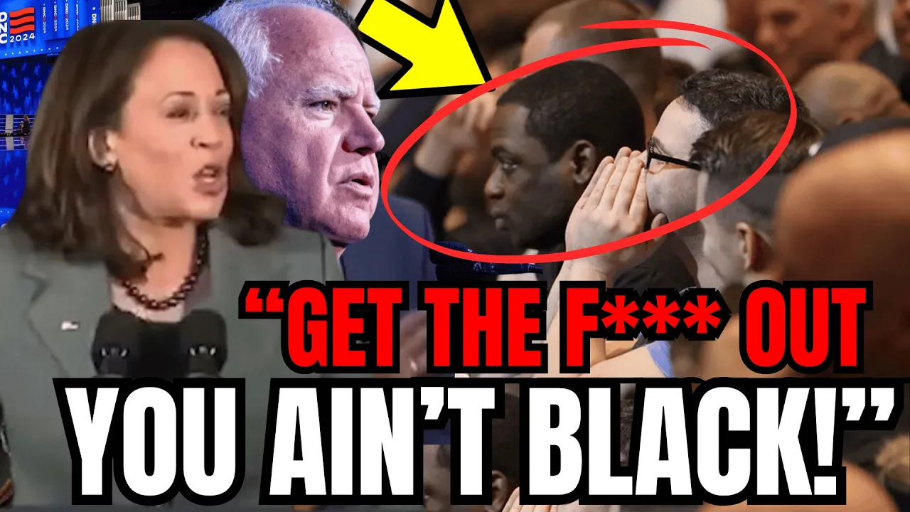 Crowd of Black Bused Voters WALK OUT on Kamala Harris After Tim Walz Laughs at her FAKE ACCENT!