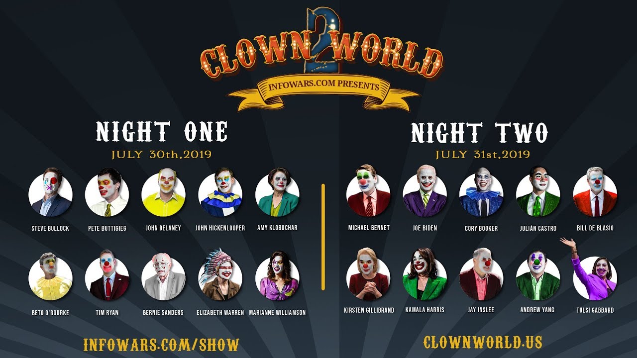 David Knight Show Thursday, August 1, 2019 #DemDebate: Protestors, Witches, Clowns