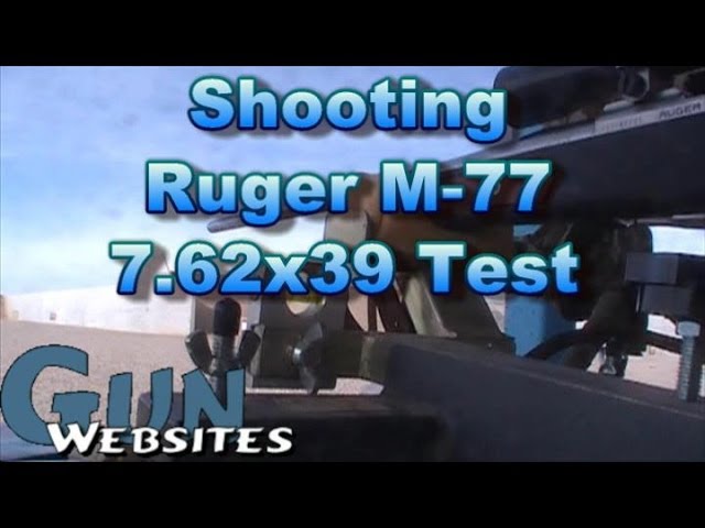 Shooting Ruger M77 (7.62x39 bolt action)