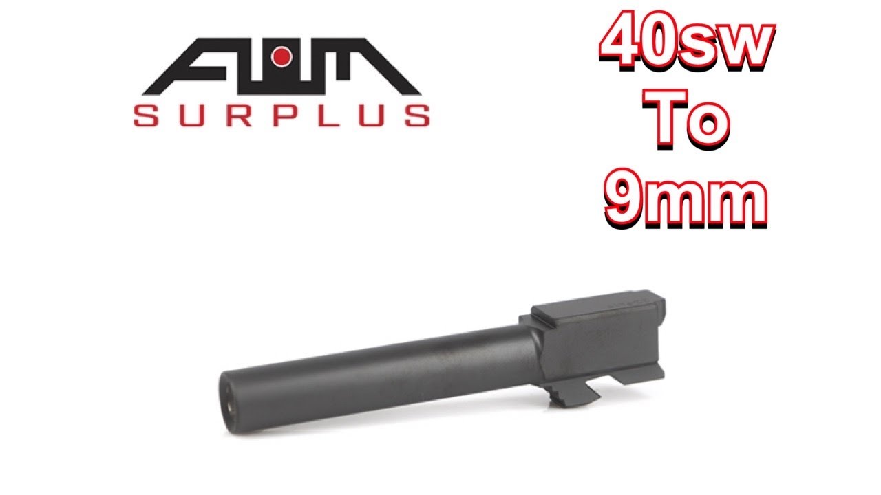AIMSURPLUS 9MM DLC CONVERSION BARREL FOR GLOCK 22 TO 17- BLEMISHED Review - Educational Only