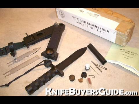 HB-1-01 Izhmash Survival Knife Review Kalashnikov Survival Knife - Not Used in any Military Service