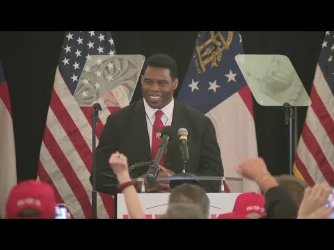 Herschel Walker gives speech after Georgia GOP Senate primary win